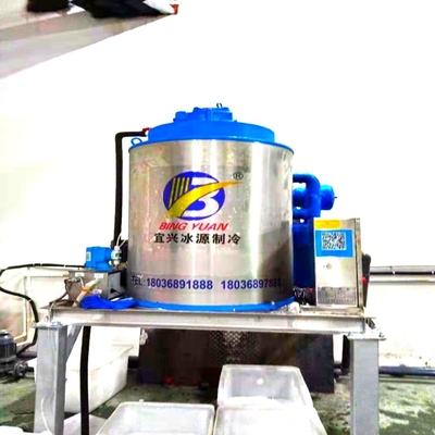 স্বয়ংক্রিয় 1 2 3 5 ফ্লেক আইস মেকার মেশিন 10 টন 3P 380ভোল্ট 50Hz