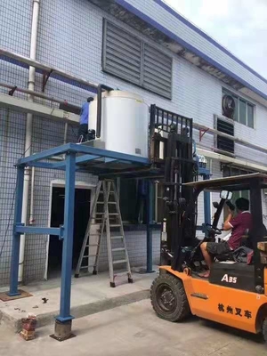 সি ফুড কুলারের জন্য 70kw 10টন স্নোফ্লেক আইস মেকার মেশিন