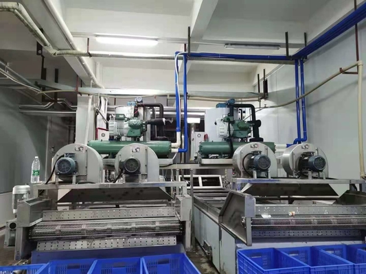 সি ফুড কুলারের জন্য 70kw 10টন স্নোফ্লেক আইস মেকার মেশিন