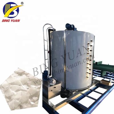 সীফুড 2.7KW 380V ফ্লেক আইস মেকার মেশিন, সি ওয়াটার ফ্লেক আইস মেশিন