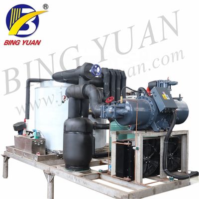 R404A 220V 3000KG ফ্লেক আইস মেকার মেশিন, সি ওয়াটার ফ্লেক আইস মেশিন