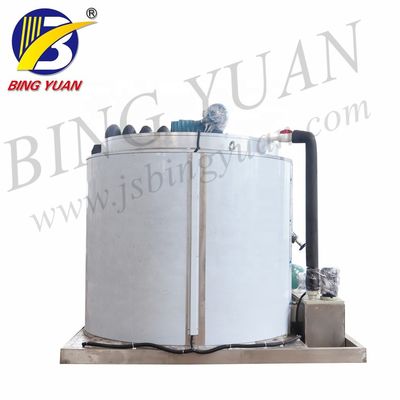 R404A 220V 3000KG ফ্লেক আইস মেকার মেশিন, সি ওয়াটার ফ্লেক আইস মেশিন