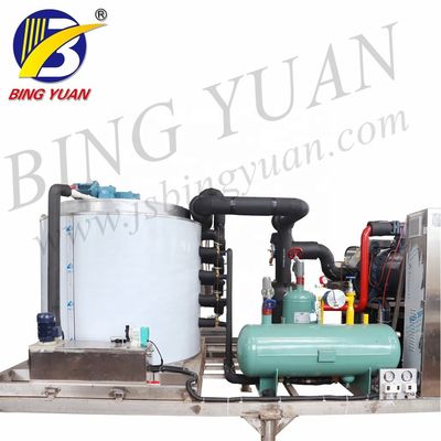 R404A 220V 3000KG ফ্লেক আইস মেকার মেশিন, সি ওয়াটার ফ্লেক আইস মেশিন