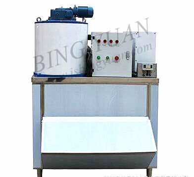 2.8KW 800KG শিল্পকৌশল ফ্লেক আইস মেকার মেশিন, ছোট ফ্লেক আইস মেশিন