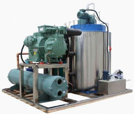 2.8KW 800KG শিল্পকৌশল ফ্লেক আইস মেকার মেশিন, ছোট ফ্লেক আইস মেশিন