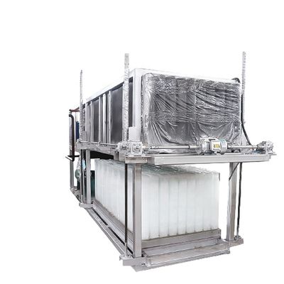 10000KG 33.98KW 380V সাফ আইস ব্লক মেশিন, ক্লিয়ার আইস ব্লক মেকার